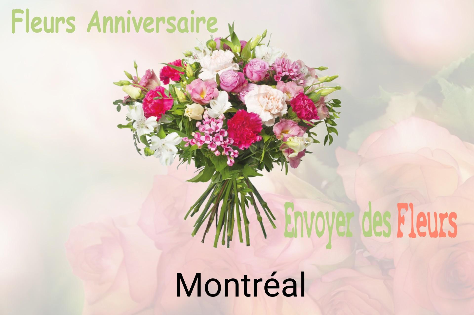 Bouquet de fleurs d’anniversaire livré à Montréal