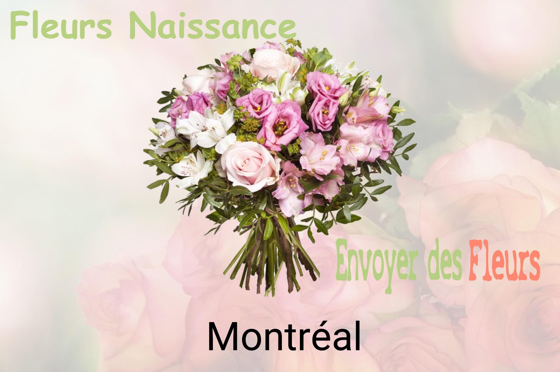 Bouquet de fleurs de naissance livré à Montréal